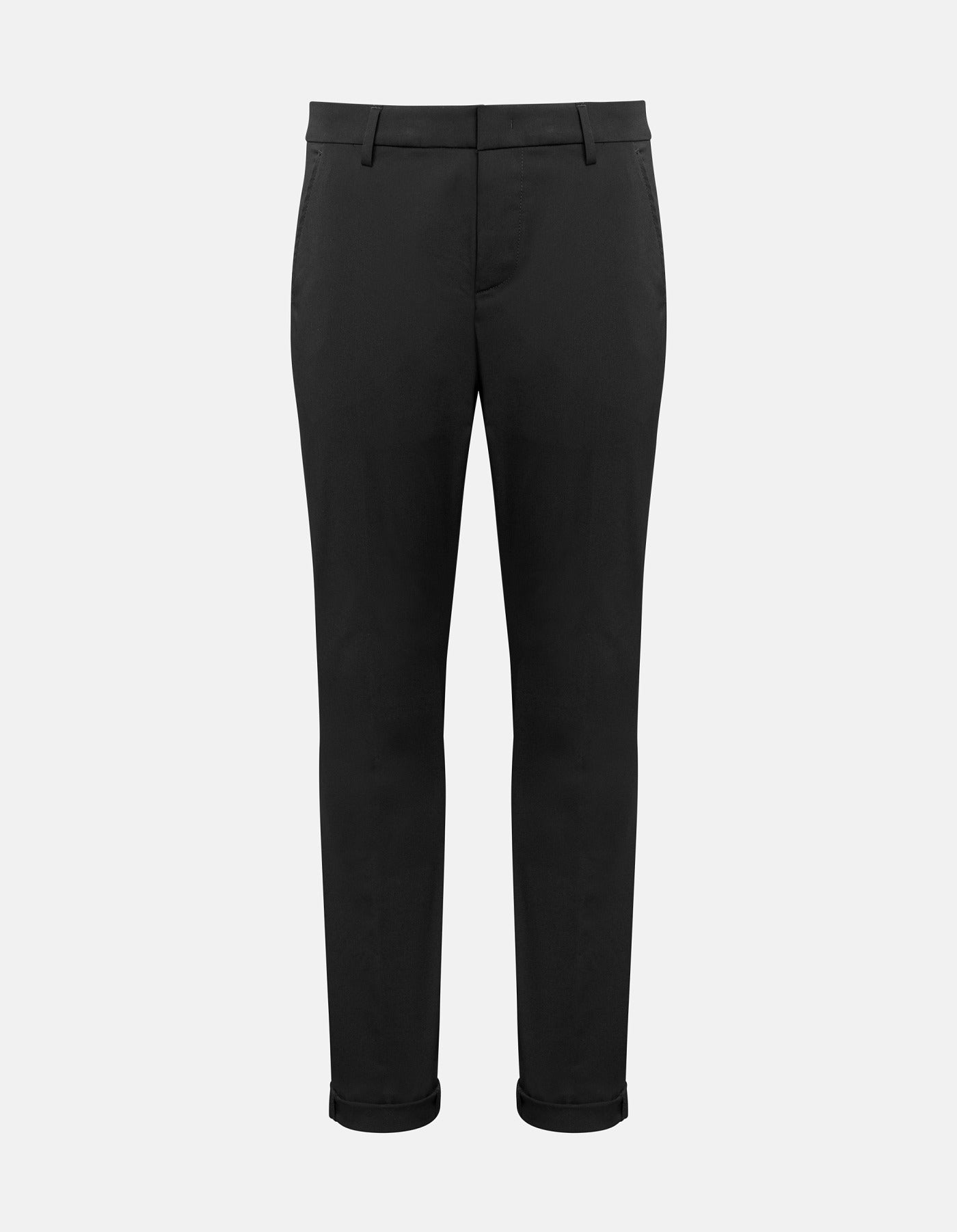 Dondup UP235 OS0121U pantalone gabardina nero slim 30