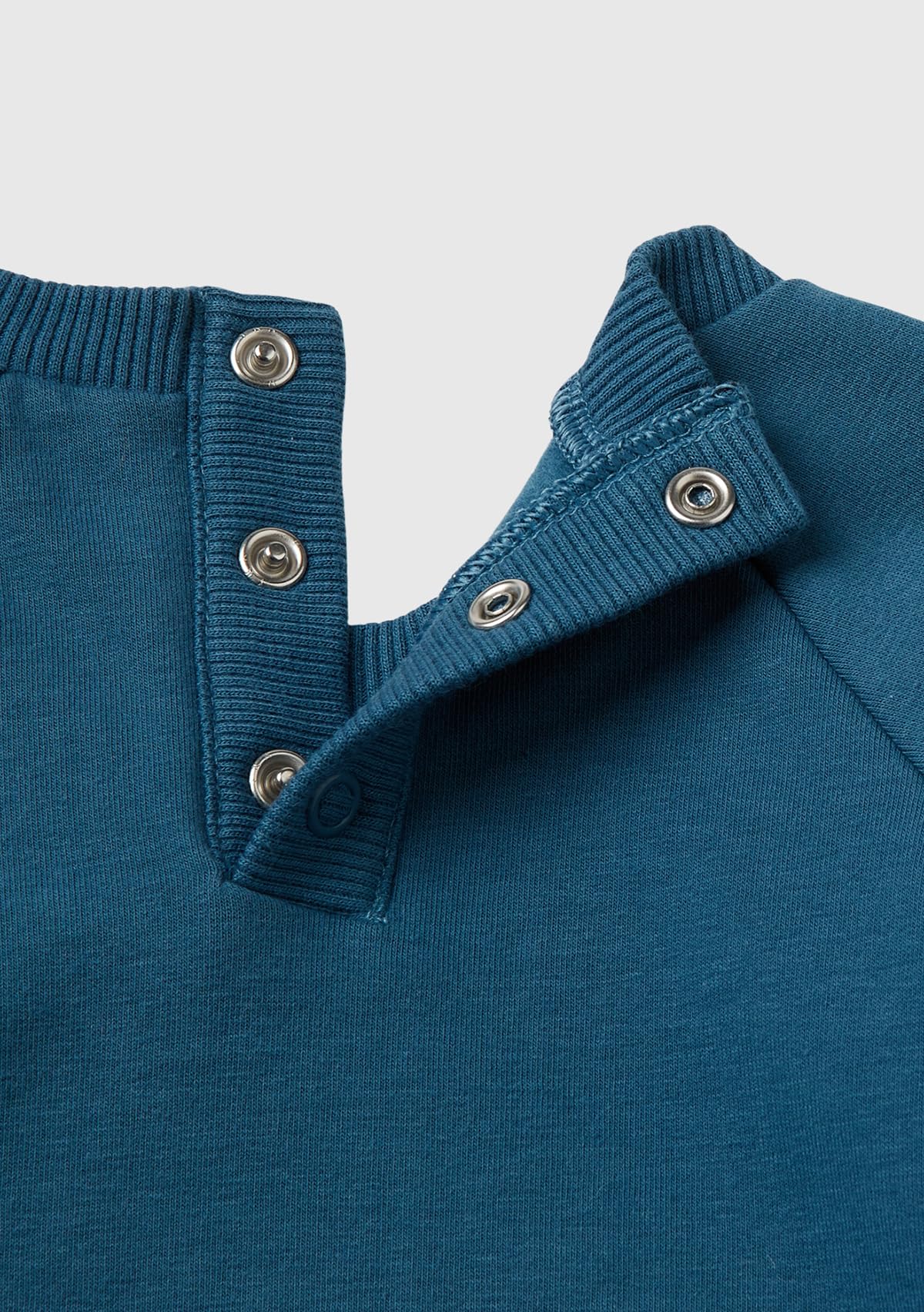Benetton Felpe e Tute Felpa Bimbo 50 Blu Girocollo Cotone