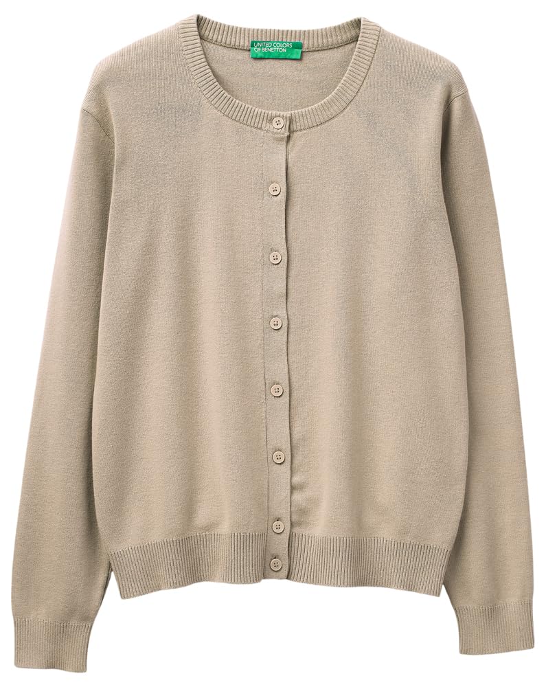 Benetton Maglieria 1C19D502P Cardigan Coreana Beige