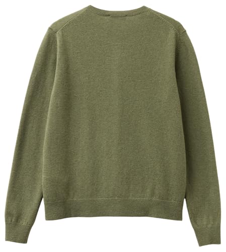 Benetton 1002d5485 Maglia Coreana Cardigan Verde XXS