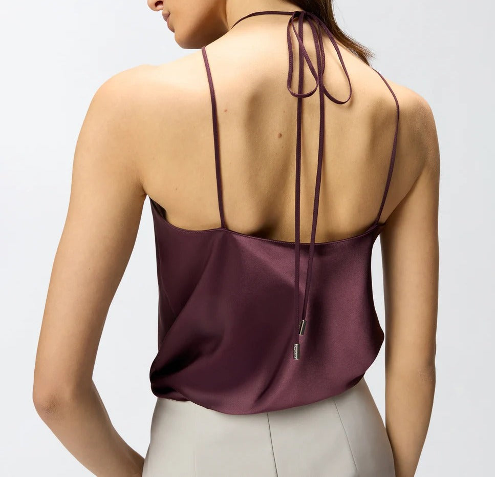 Pinko Carota 106621 A1Y5 top donna Bordeaux satin