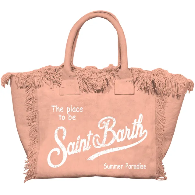 MC2 Saint Barth Vanity borsa donna peach canvas