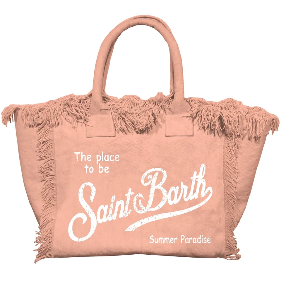 MC2 Saint Barth Vanity borsa donna peach canvas
