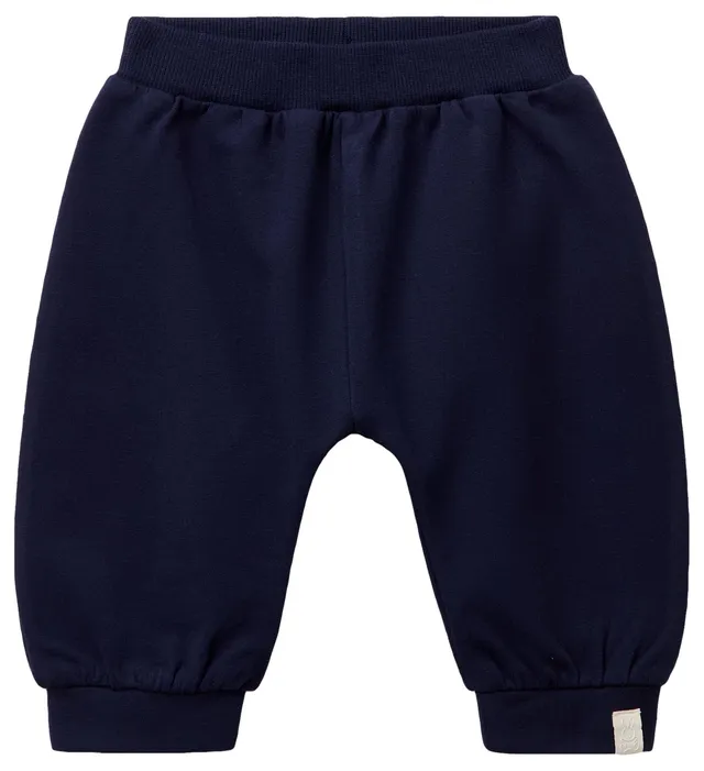 Benetton Pantaloni Tuta Bimbo Felpa Cotone Organico Vita Elastica