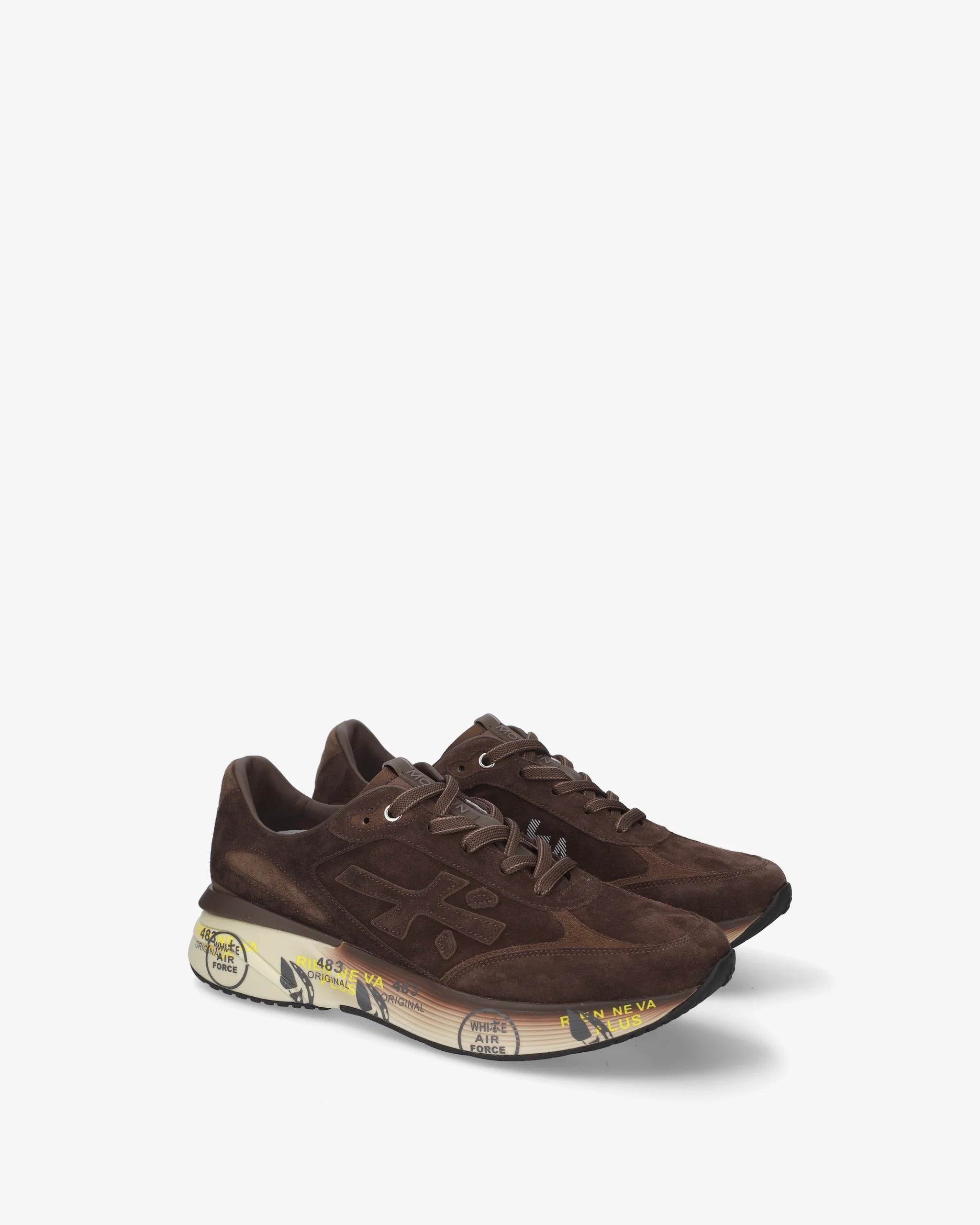 Premiata Moerun 8636 Sneakers Uomo Marrone Suede