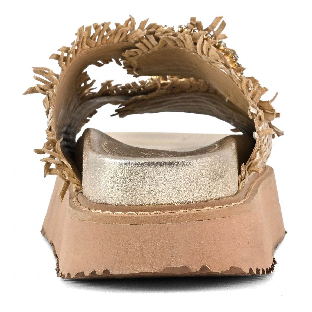 Coral Blue CB.K225 02 Sandalo Donna Gioiello Gold platform