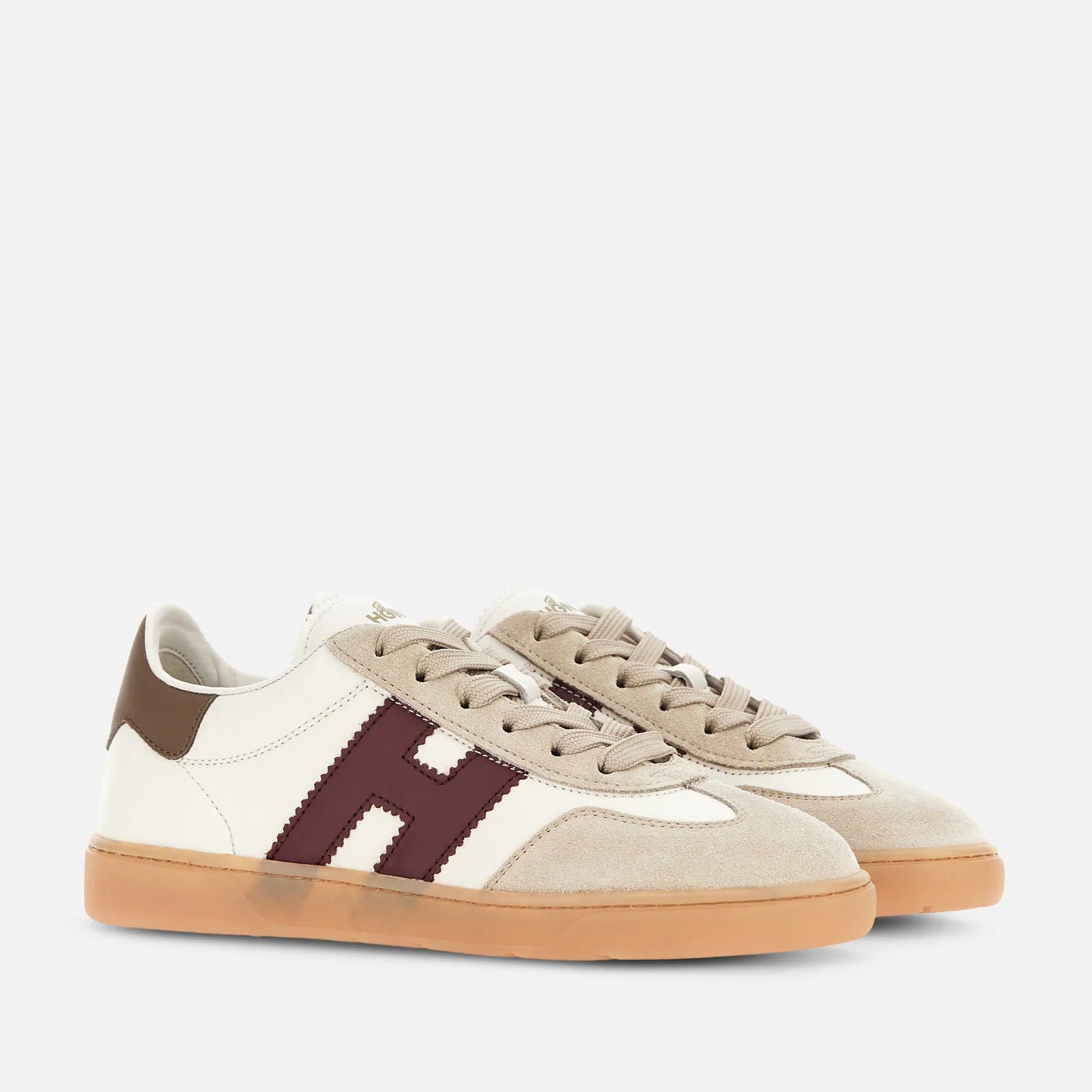 Hogan Cool HXW6470FB60UH sneakers avorio bordeaux pelle