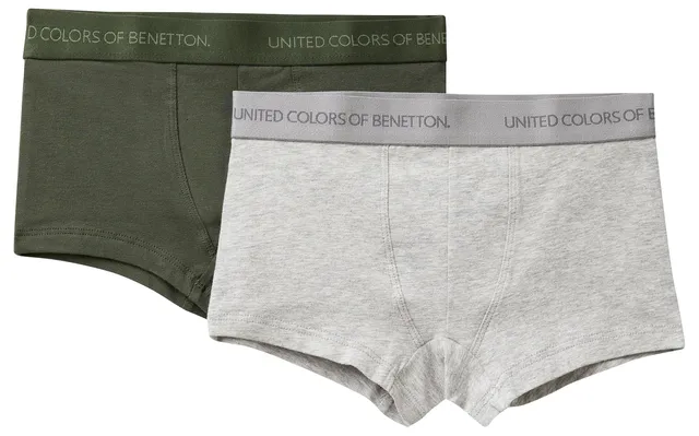 Benetton 3op80x230 set 2 boxer bambino verde taglia 90