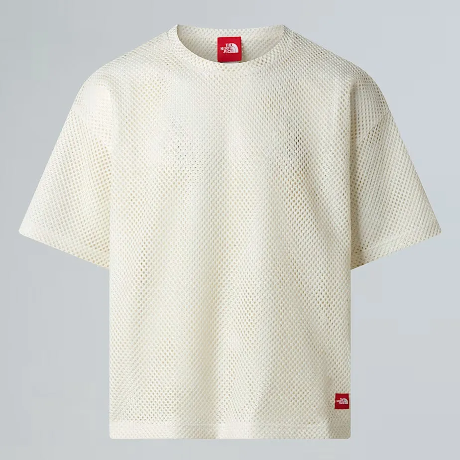 The North Face Redbox NF0A8FHH t-shirt uomo white dune mesh
