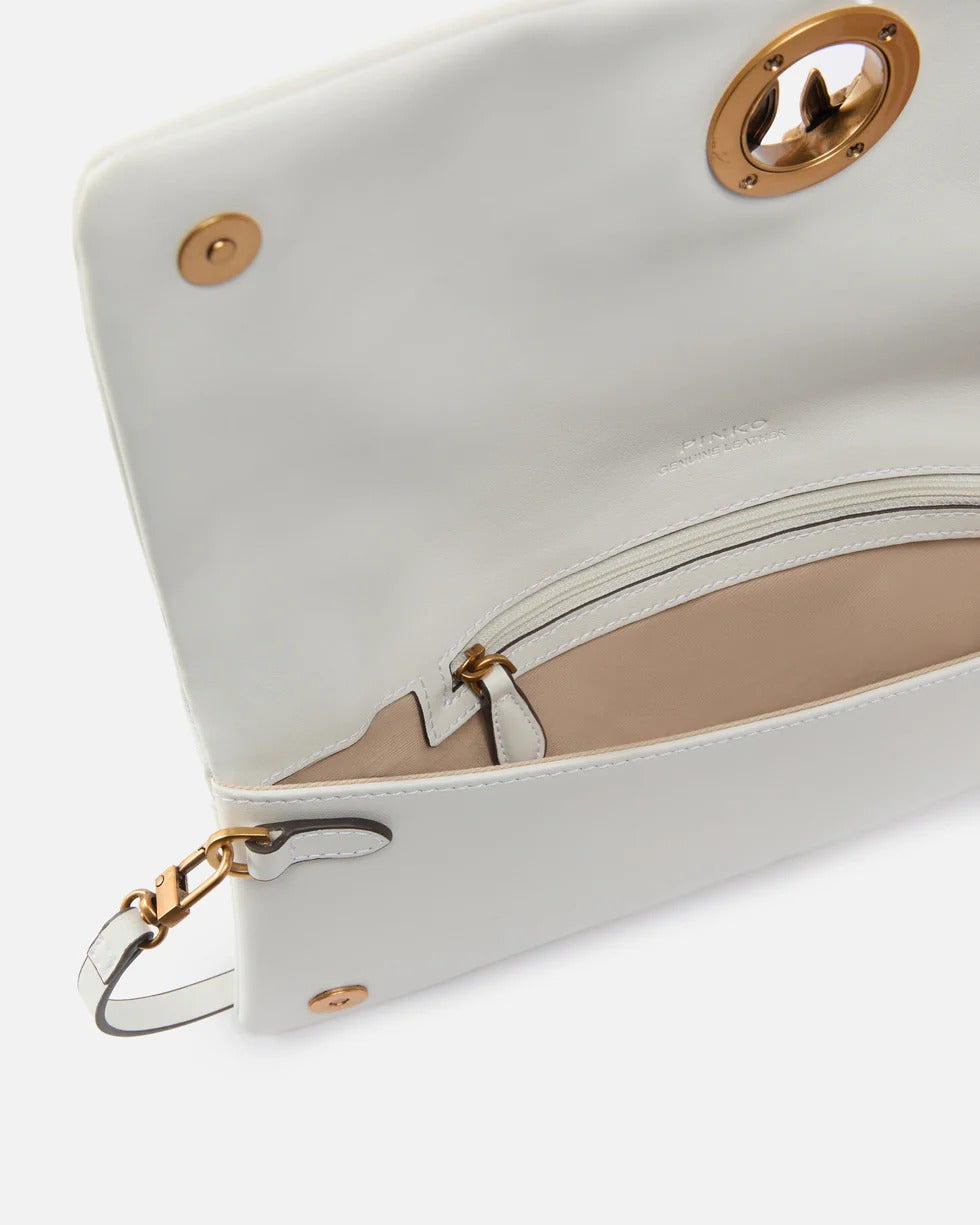 Pinko Love Click Soft 106022 A0QO borsa donna bianco pelle