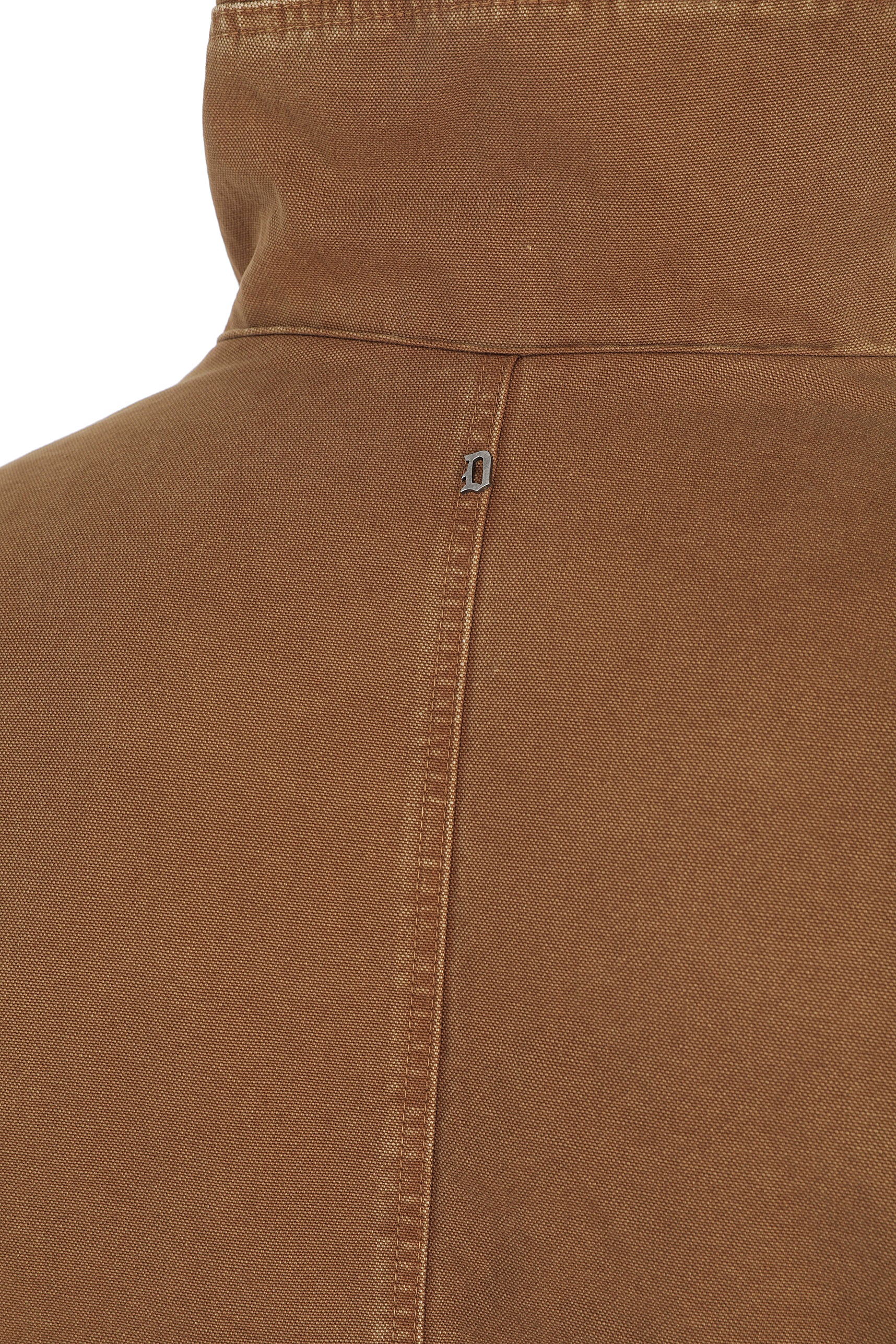 Dondup JU038 AF0049X030 parka uomo marrone canvas
