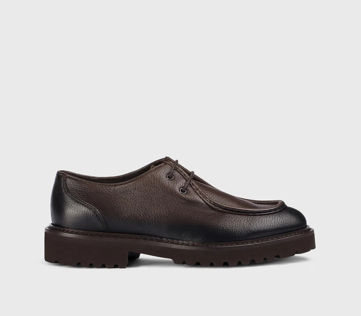 Doucal's DU2737PHILUF054 Derby Testa di Moro Pelle