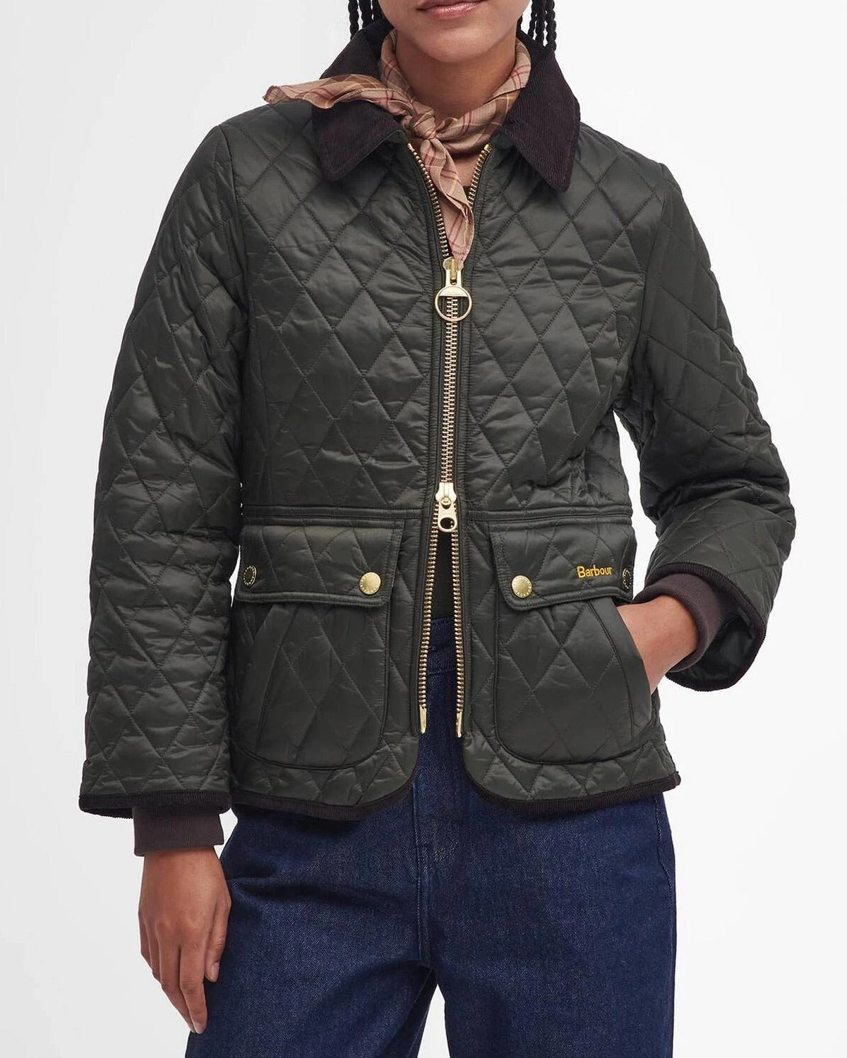 Barbour Beadnell LQU1765 Giacca Donna Sage Trapuntata