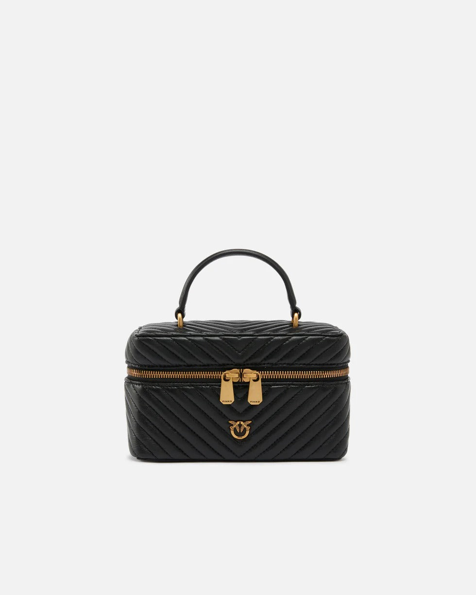Pinko Vanity Soft Mini 106382 A0GK beauty nappa nero chevron