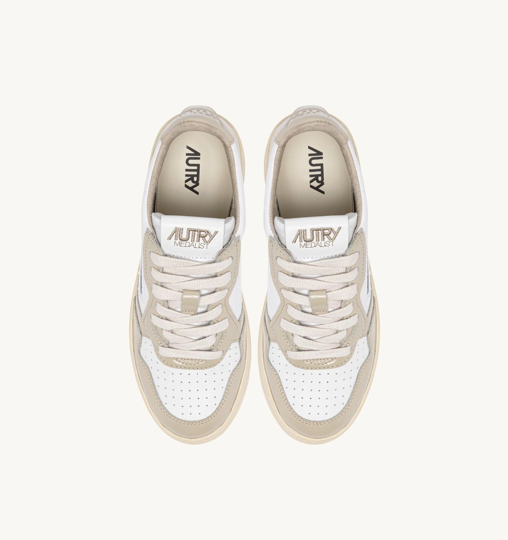 Autry Medalist AULW-RT01 Sneakers Donna White Gold