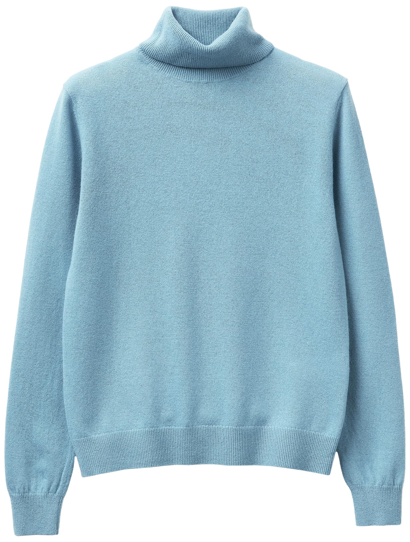 Benetton Maglia Collo Alto Donna Lana Merino Nera