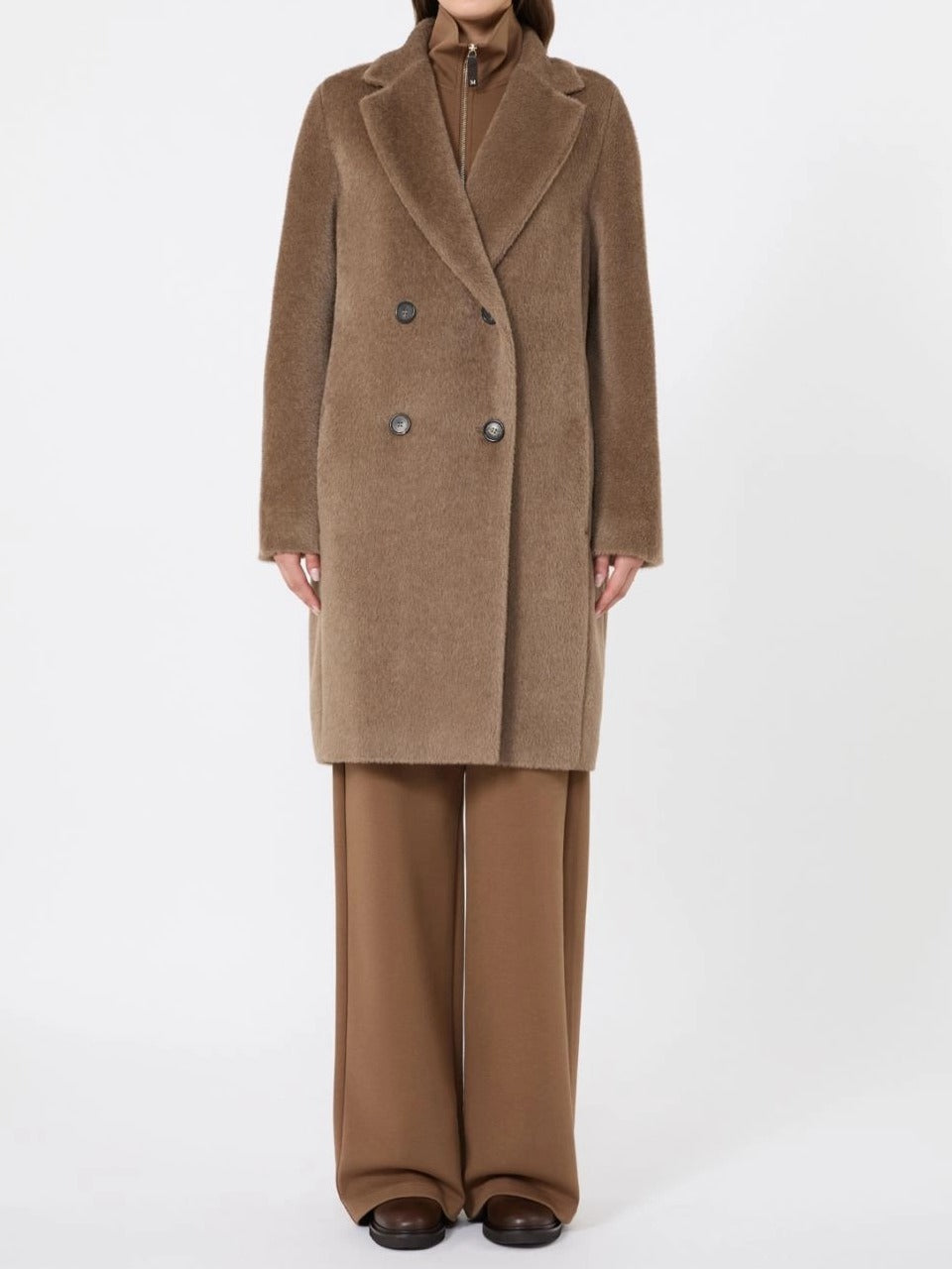 'S Max Mara Roseto SMMROSETO035 Cappotto Donna Marrone 40