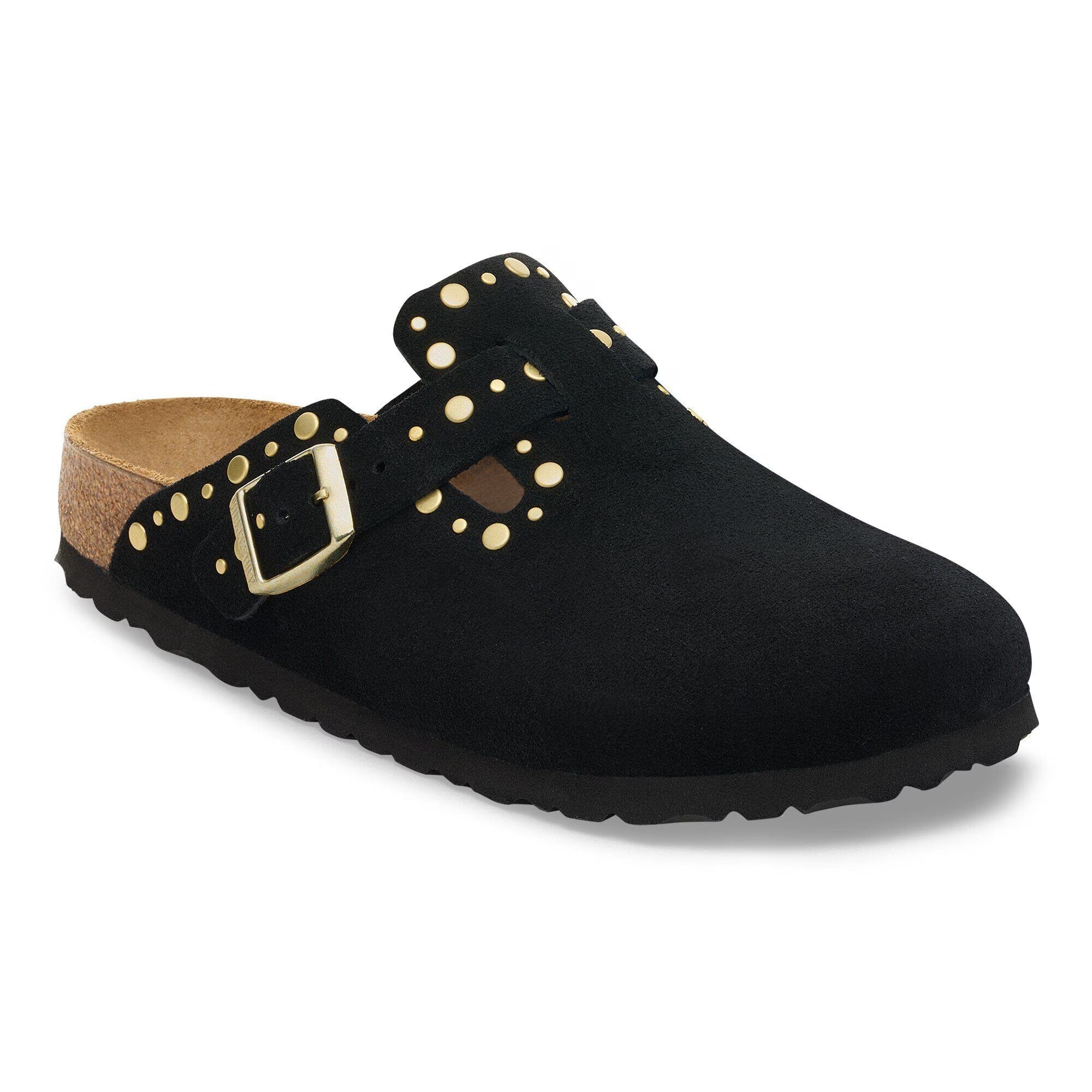 Birkenstock Boston 1030491 Ciabatta Donna Black Suede