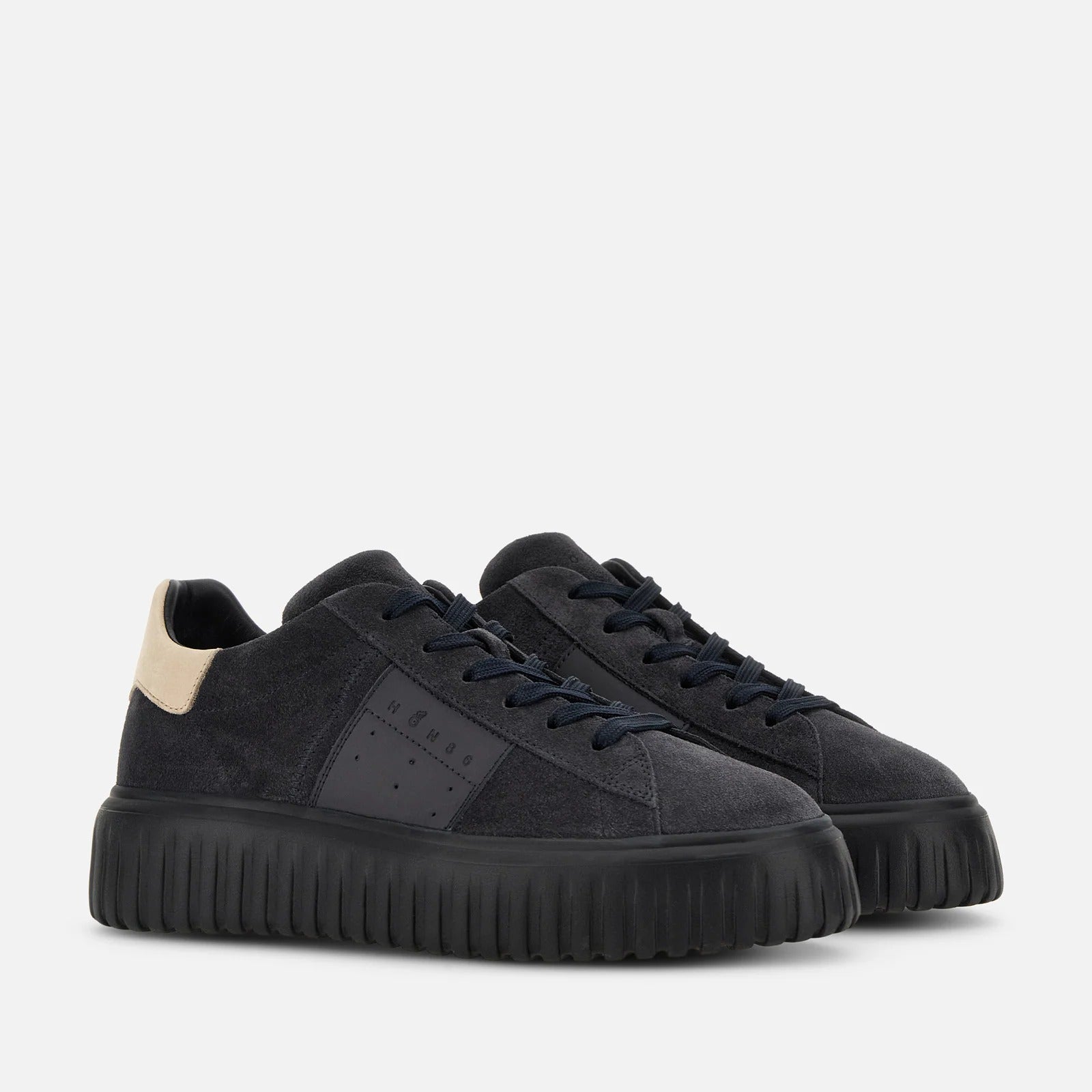 Hogan H-Stripes HXM6450 Sneakers Uomo Blu Suede