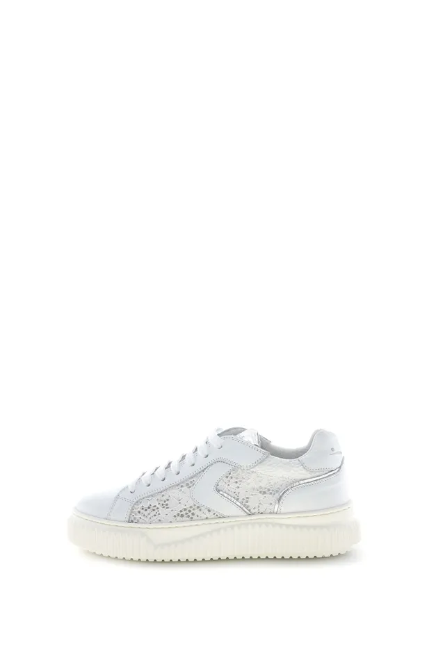 Voile Blanche Lipari Mesh sneakers bianco argento donna