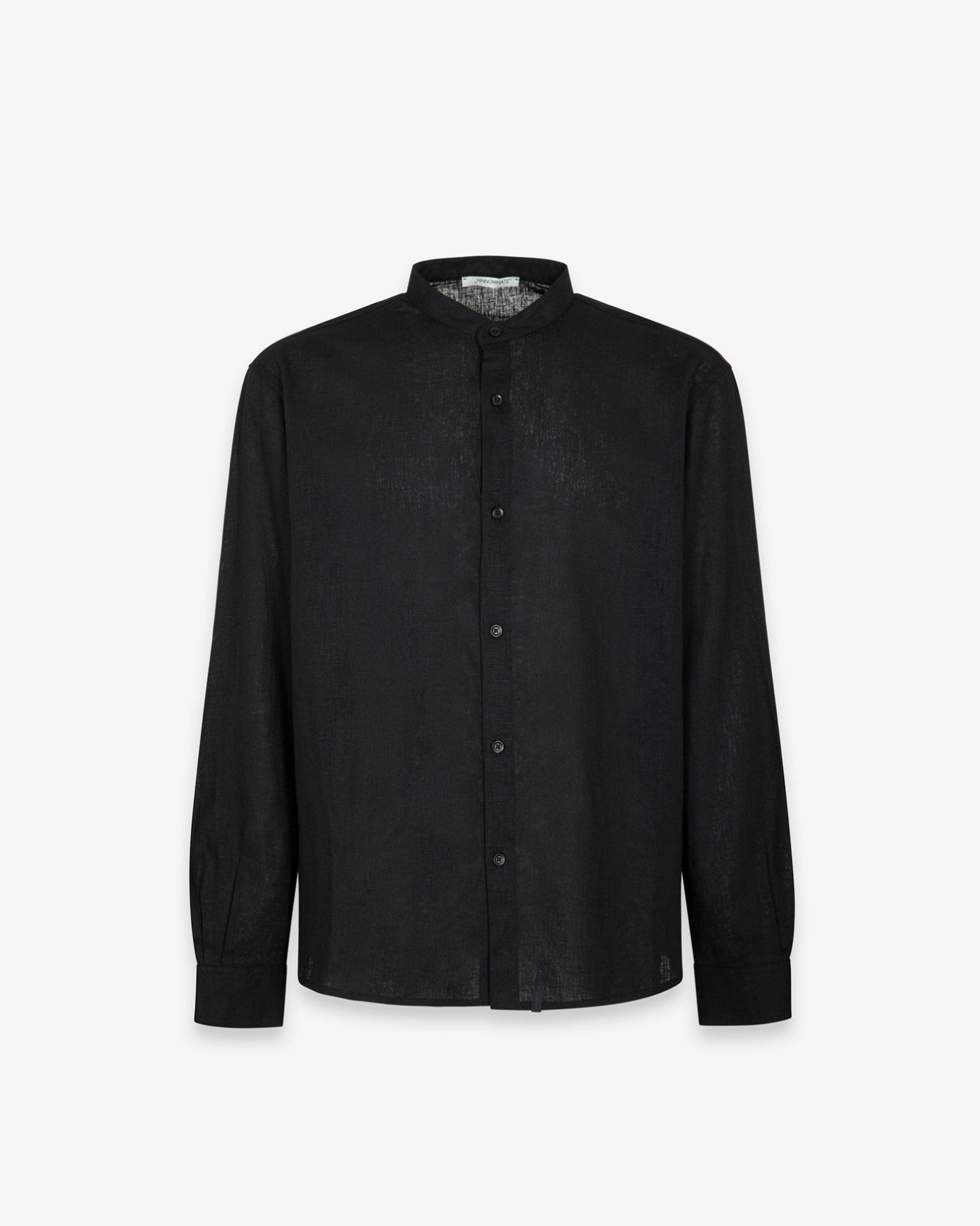 Hinnominate HMABM01550 Camicia Uomo Nero Lino Coreana