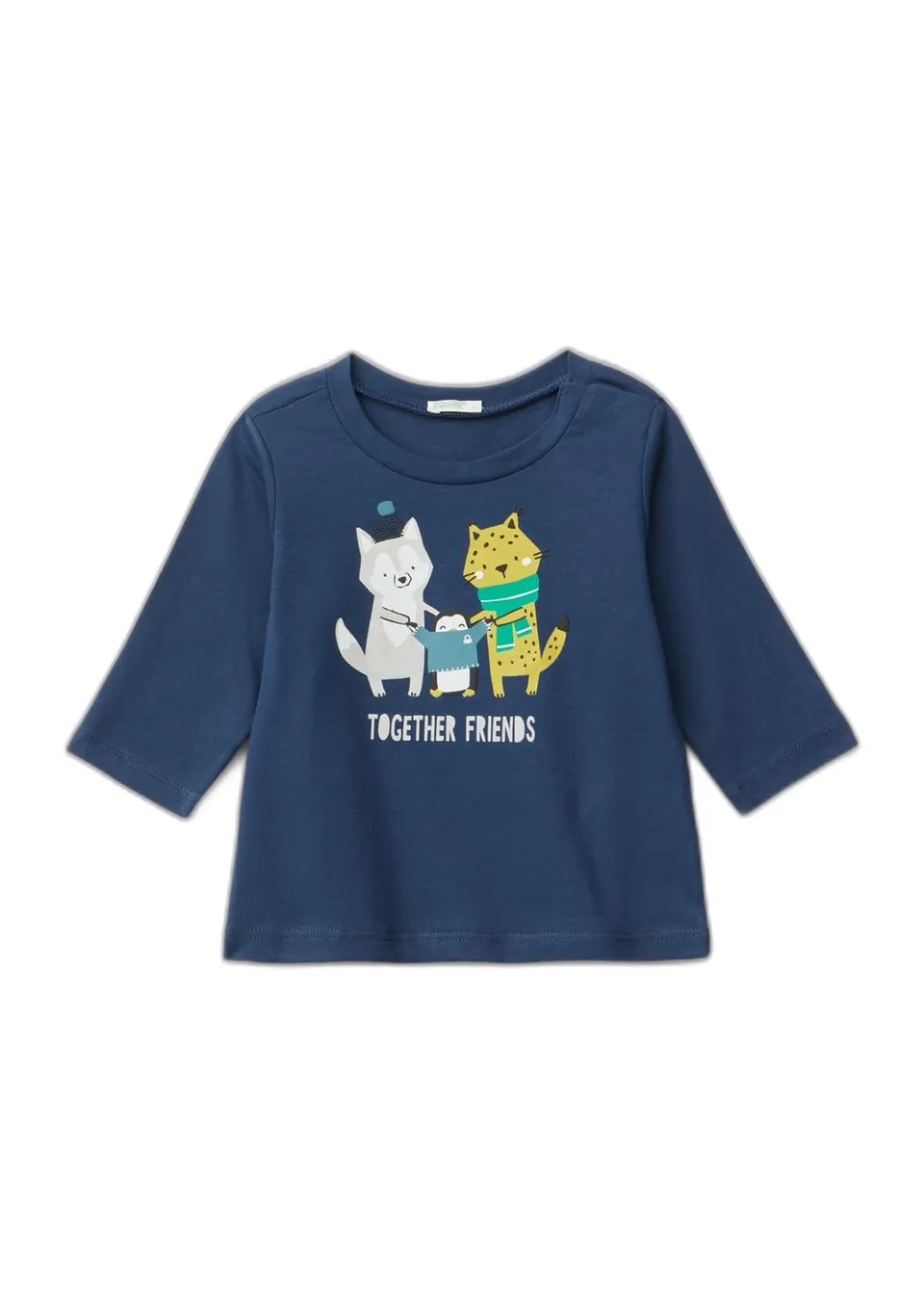 Benetton T-Shirt Bimbo Maglietta 74 Cotone Organico