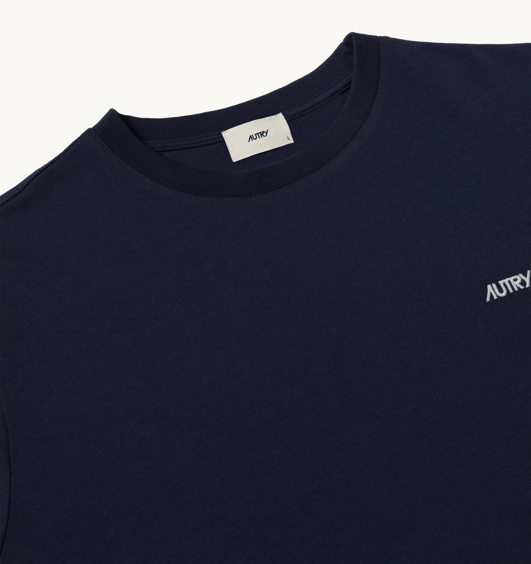 Autry Main T-Shirt Uomo Blu Cotone Regular Fit