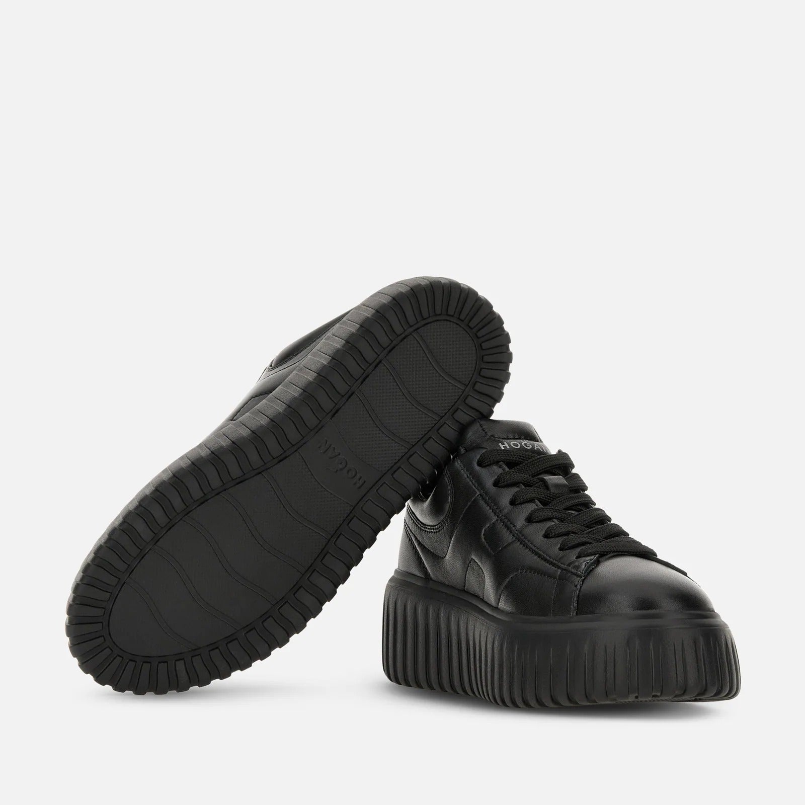 Hogan H-Stripes HXW6450FC60LE Sneakers Nero Nappa Donna