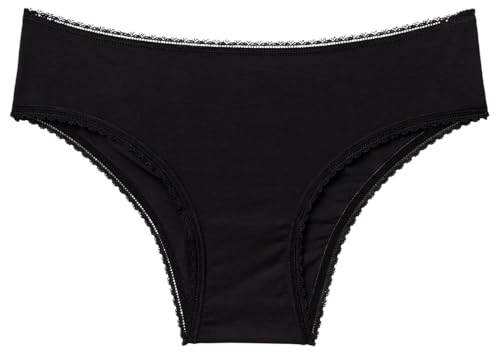 Benetton Intimo e Pigiami 3OVL1S01F slip donna XS nero modal