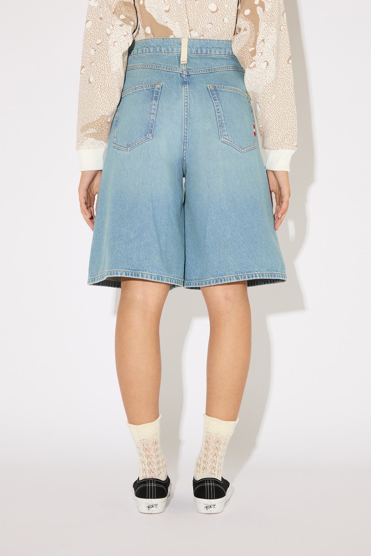 Amish Crew Sand Stone AMD171D7453197 Bermuda Donna Blu