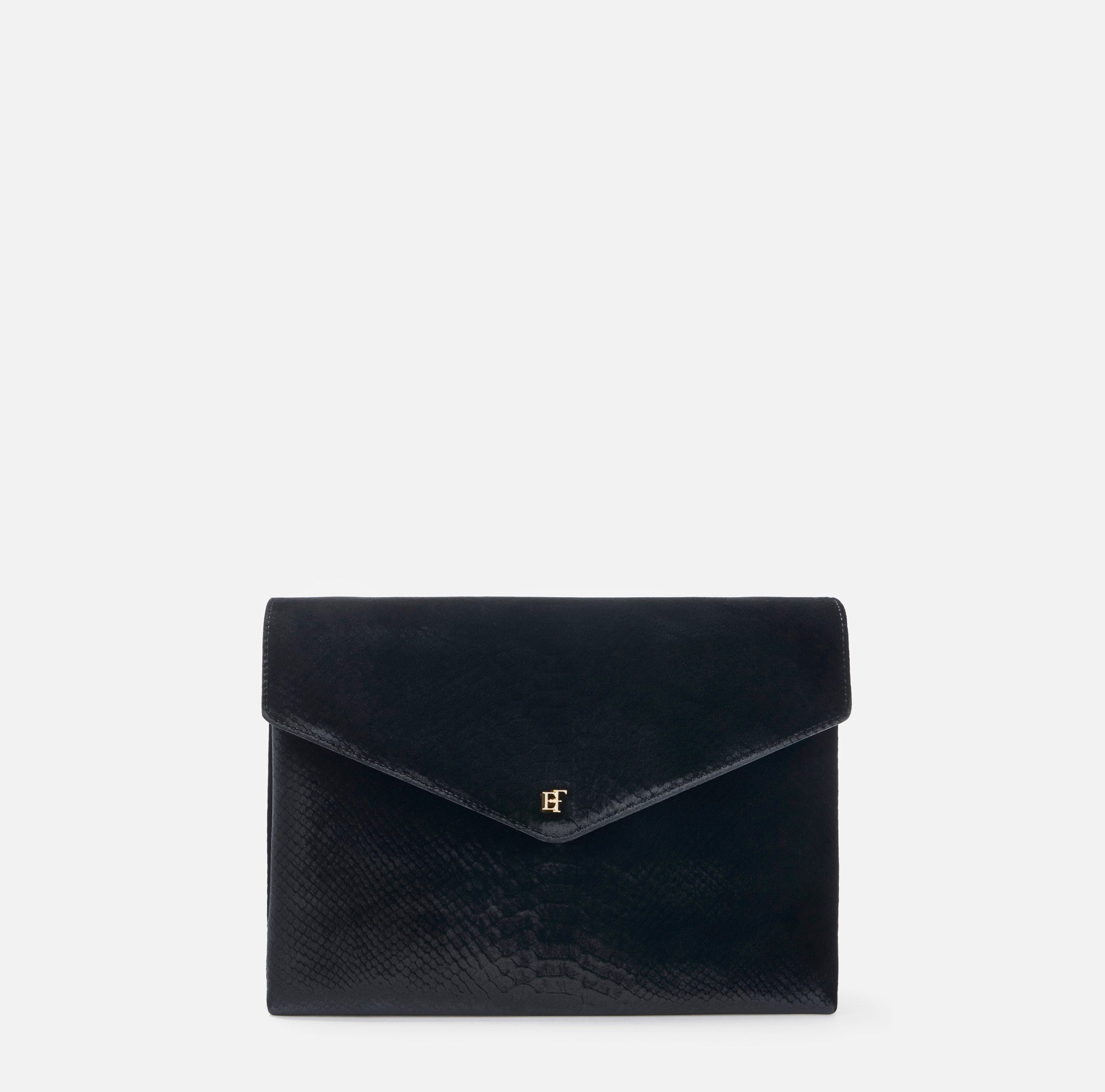 Elisabetta Franchi BS26A67E2 Borsa Spalla Velluto Nero