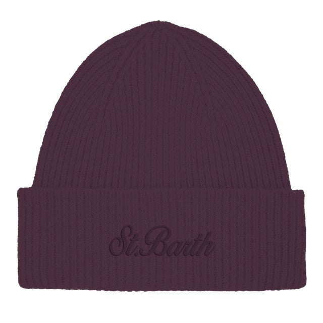 MC2 Saint Barth Moss Wool berretto melanzana lana