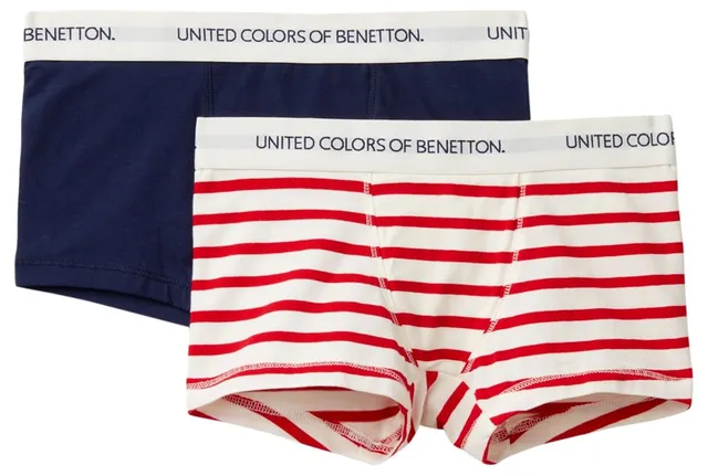 Benetton Boxer Bimbo Intimo Taglia 90 Cotone Uso Quotidiano
