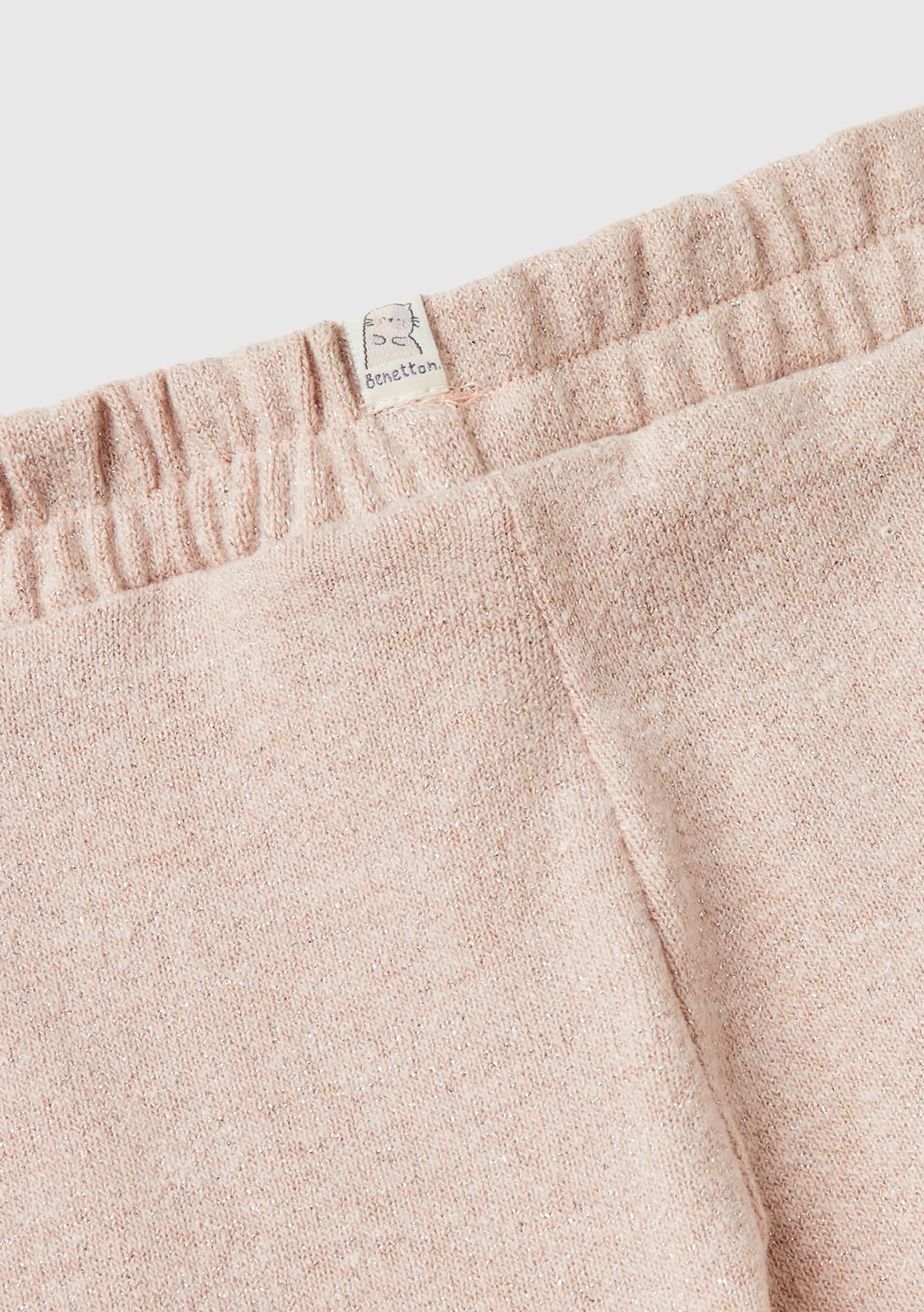 Benetton Pantaloni Bimba Felpa Lurex Balloon Taglia 68