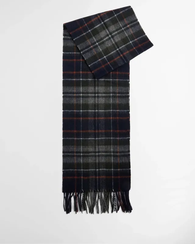 Barbour New Check USC0137 Sciarpa Tartan Navy