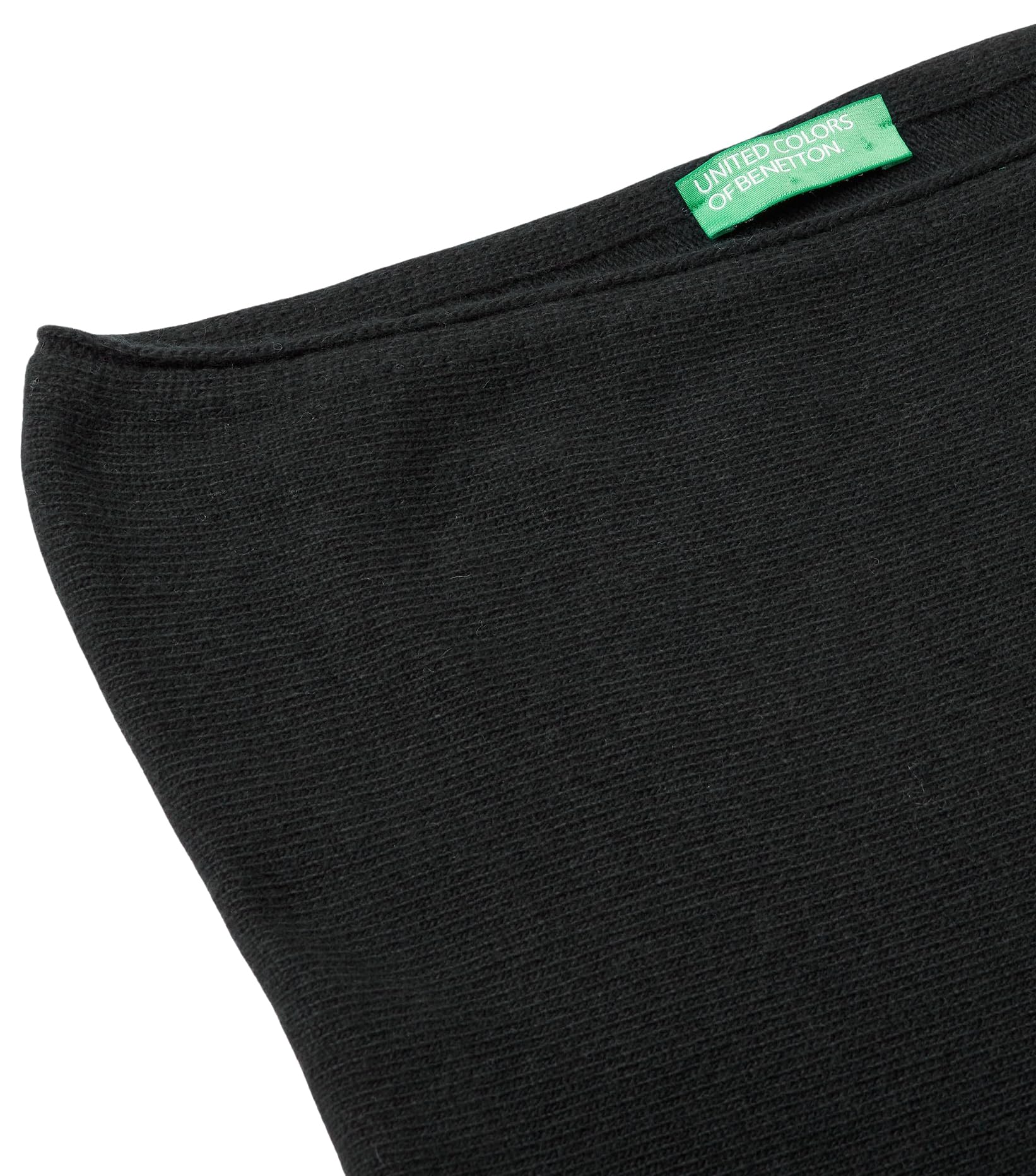 Benetton poncho donna nero maglia autunno inverno