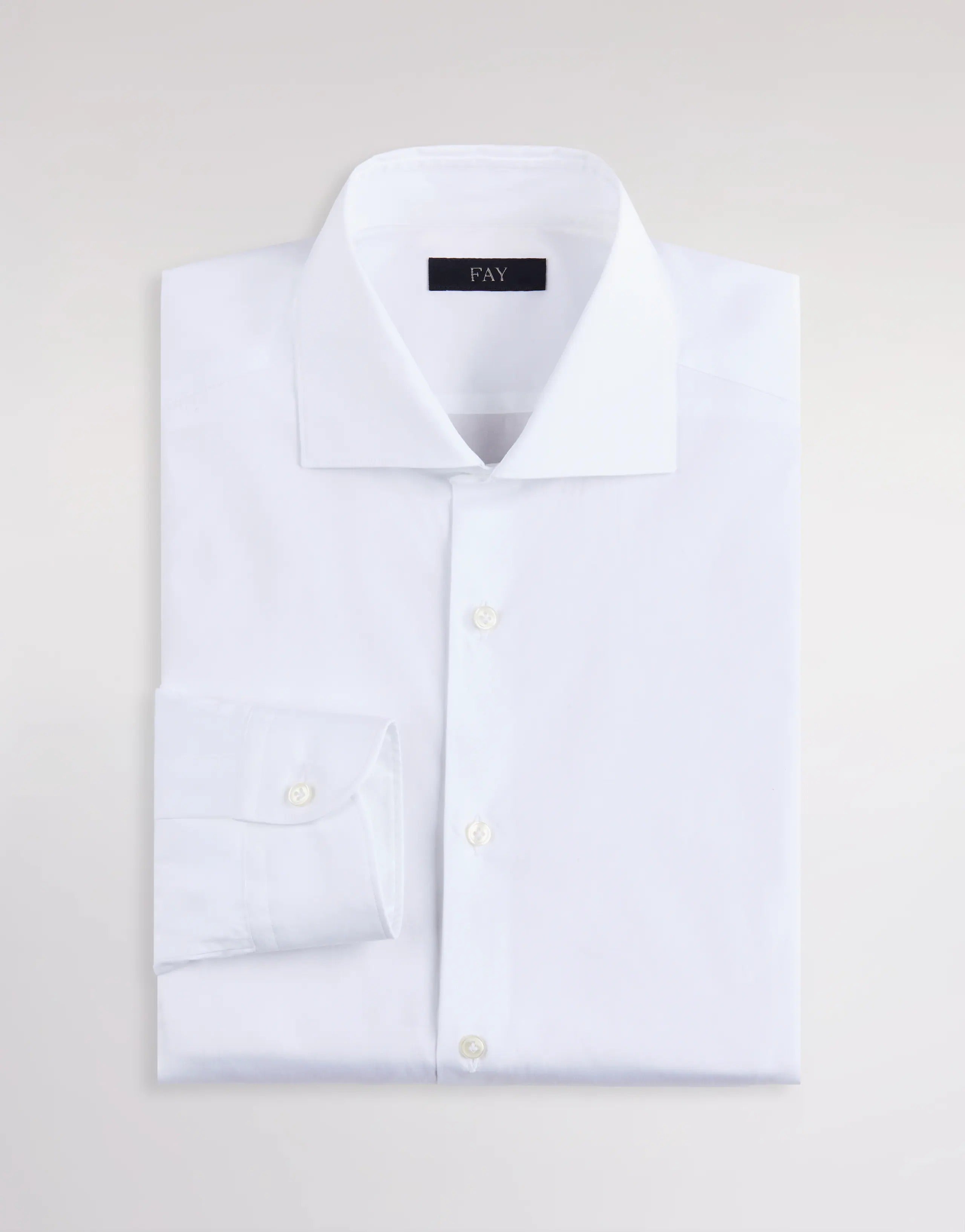 Fay NCMA152259SOR Camicia Popeline Cotone Bianco