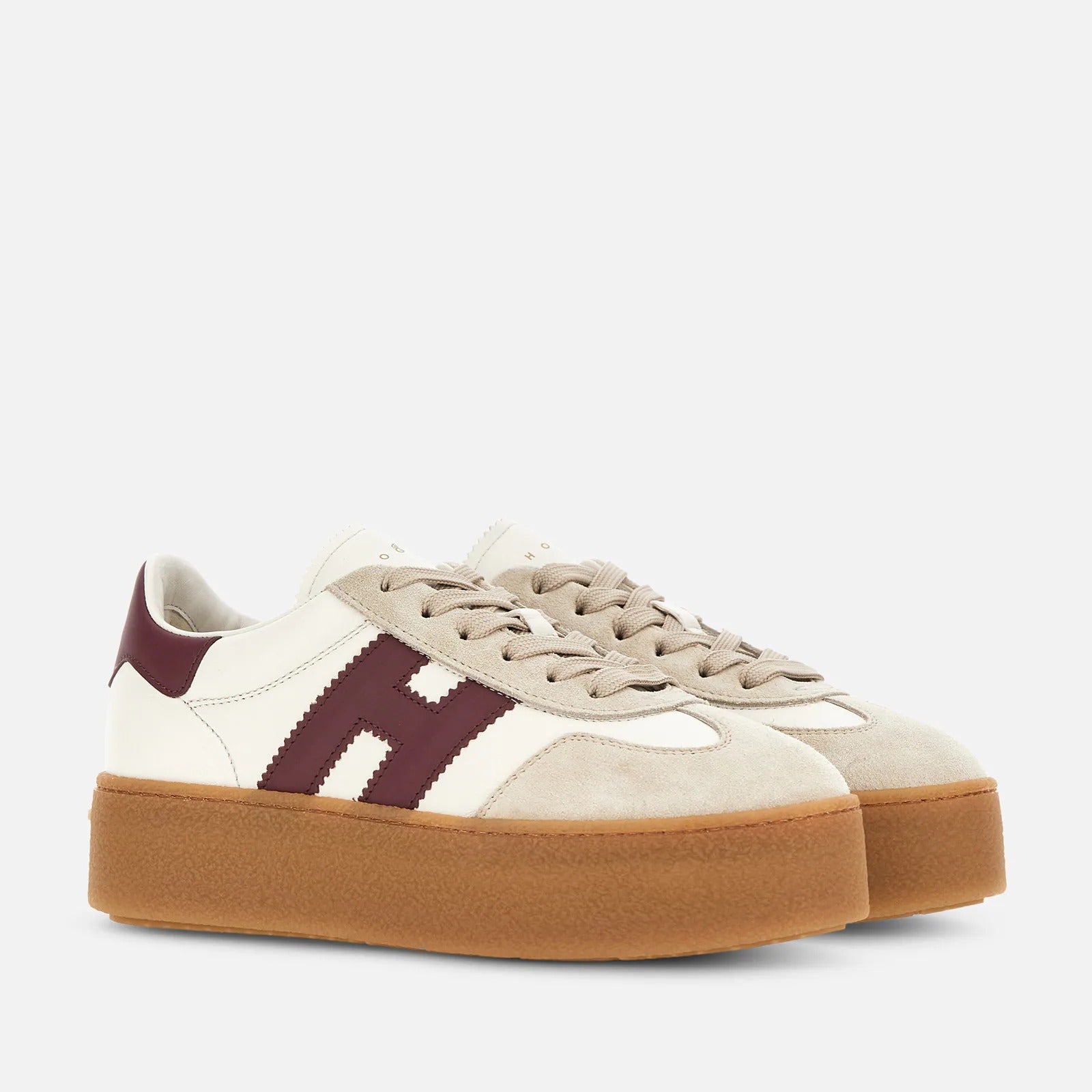Hogan Cool H698 HXW6980 Sneaker Avorio Bordeaux