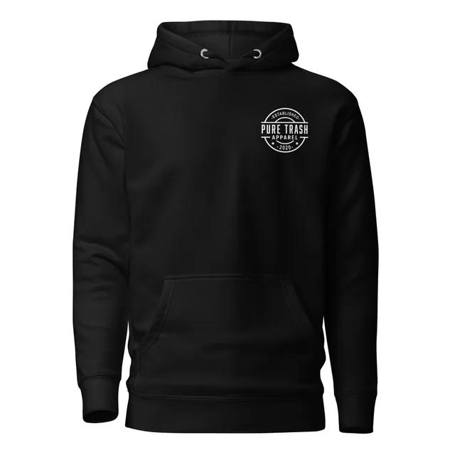 Pure Trash Established felpa unisex cappuccio