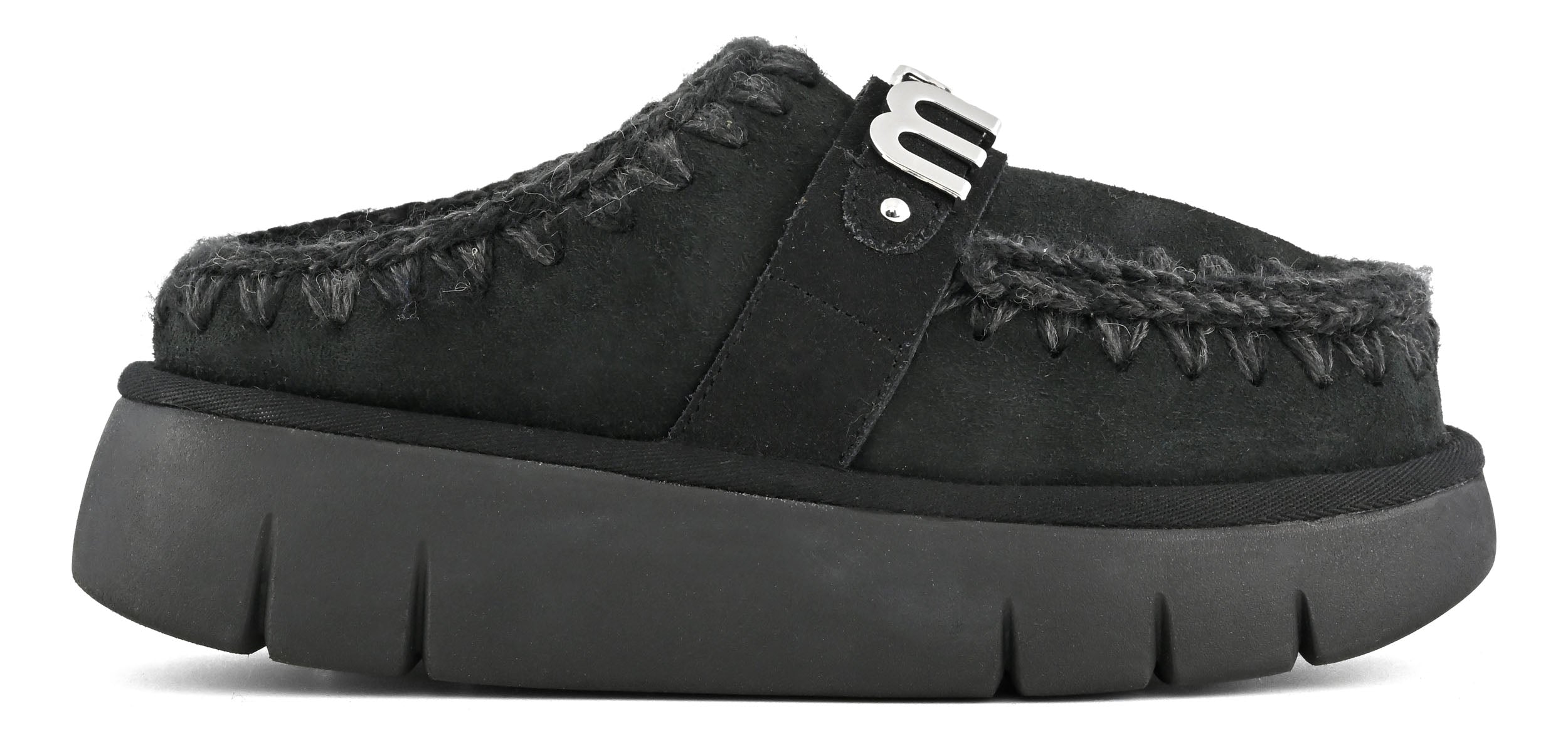 Mou Bounce Clog FW531001A Ciabatta Donna Black montone