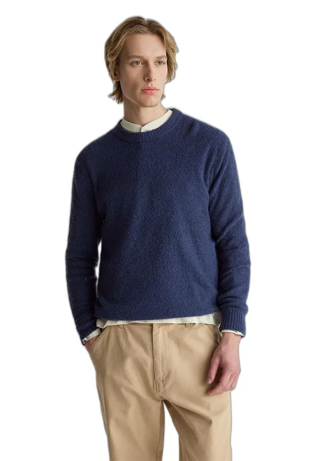 Benetton Maglieria 1l5yu10ad Maglione Uomo Girocollo Bouclé
