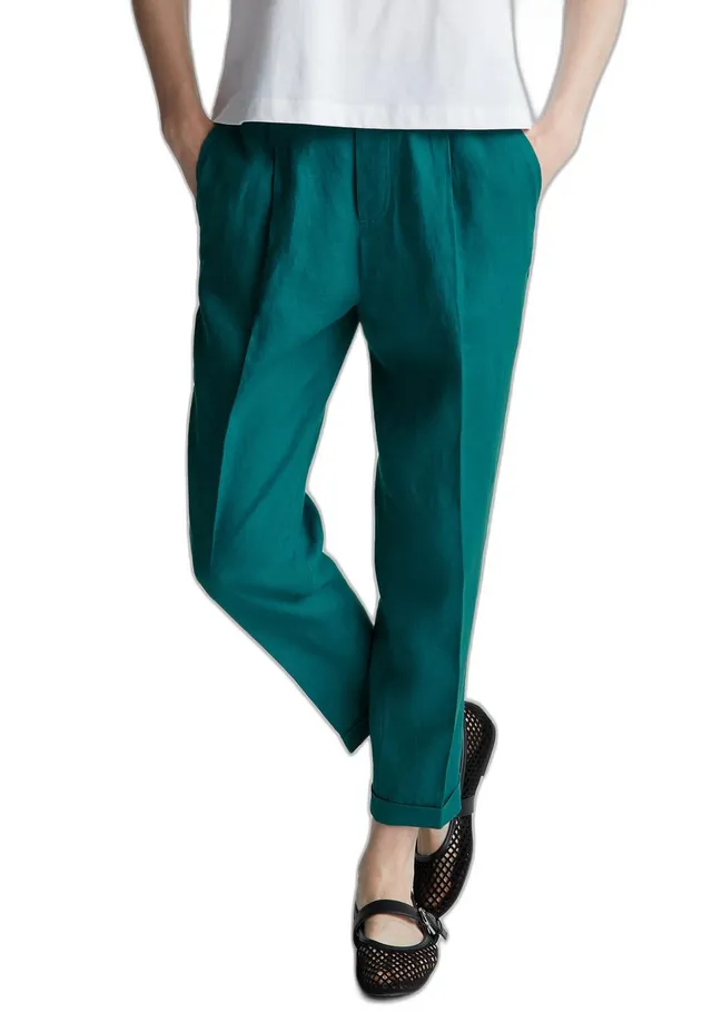 Benetton Pantaloni Regular Donna Blu Notte 016