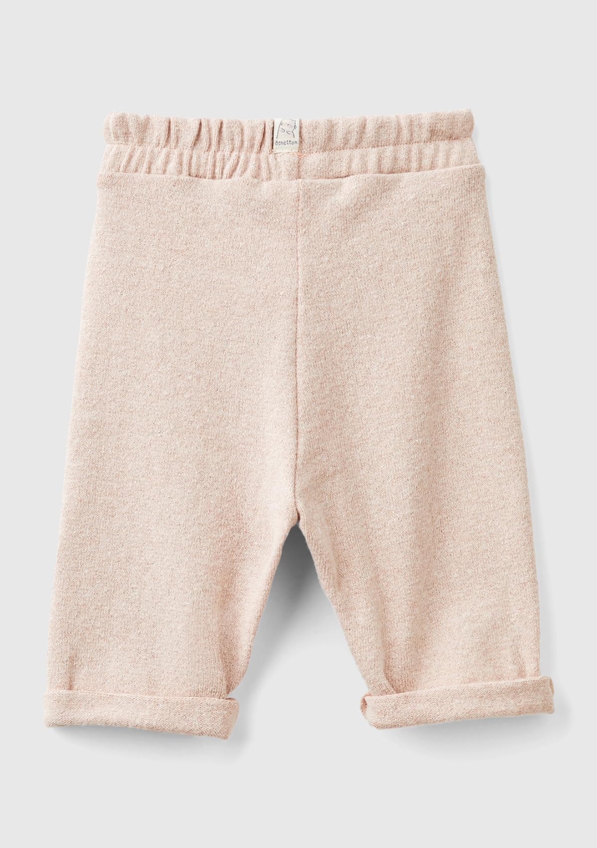 Benetton Pantaloni Bimba Felpa Lurex Balloon Taglia 68