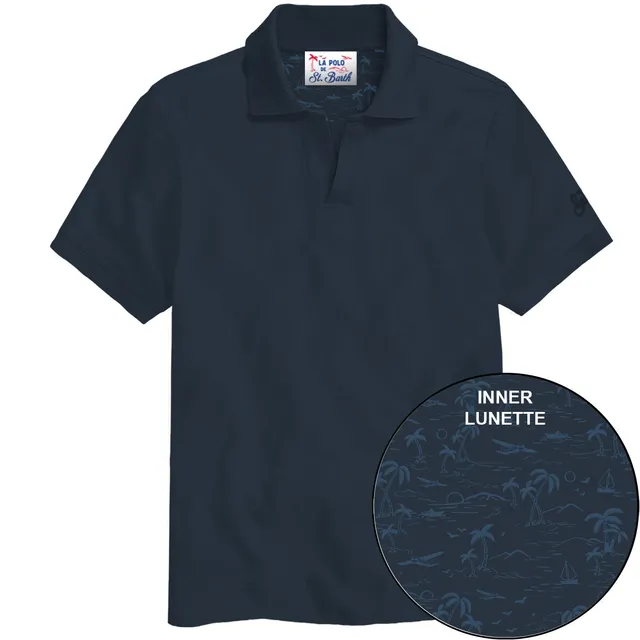 MC2 Saint Barth Charles 00120L polo uomo navy cotone