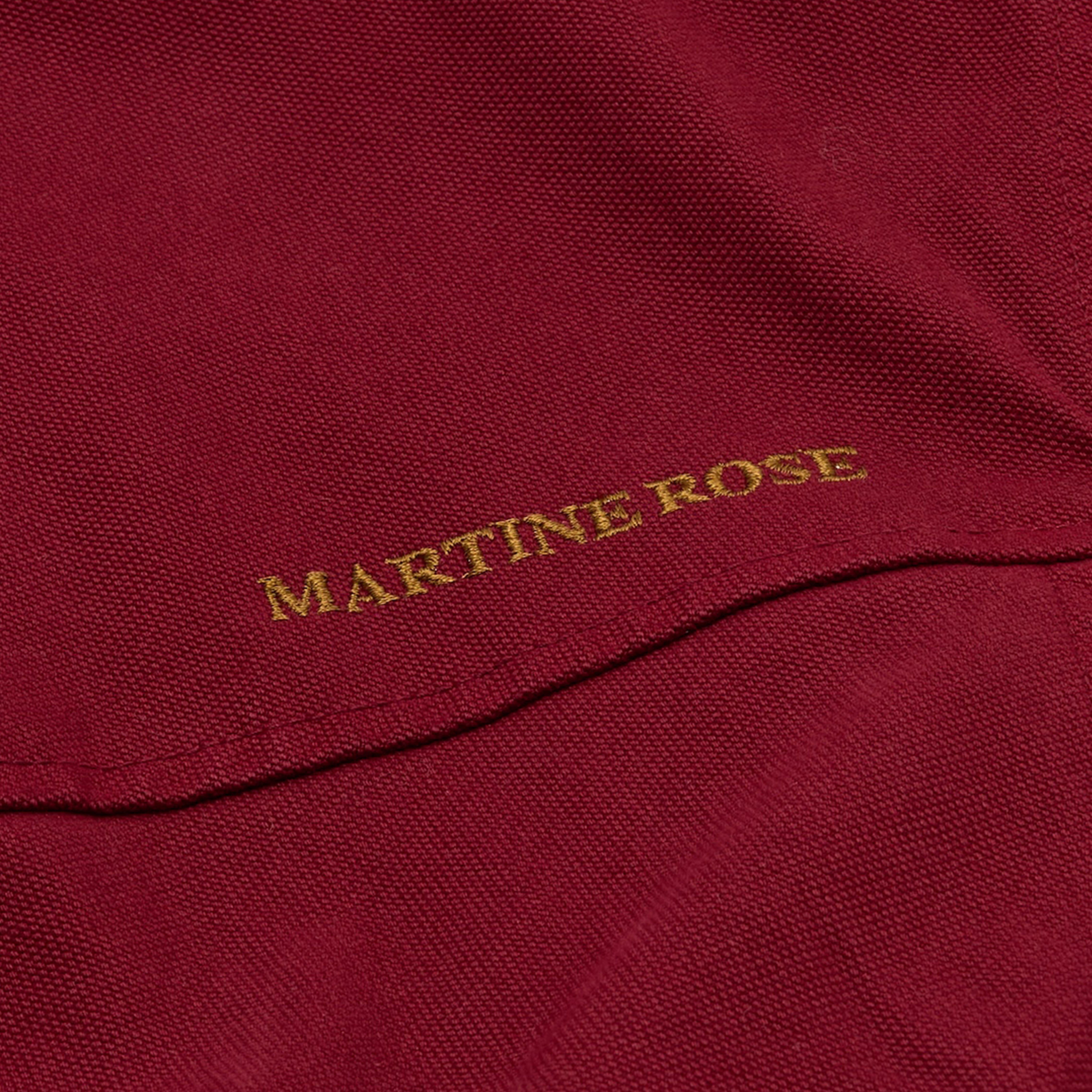 Martine Rose Harrington giacca bordeaux cotone regular