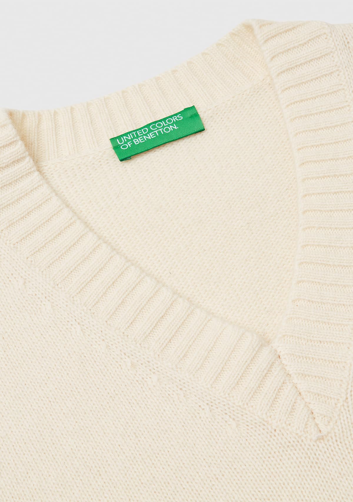 Benetton 1ngvk401j Gilet Uomo XS Maglia Rombi Regular