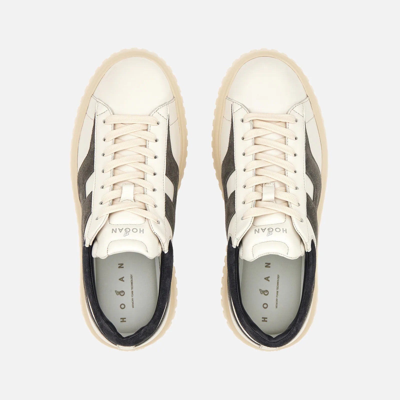 Hogan HXM6450FE91N1 H-Stripes Sneaker 42.5 Avorio