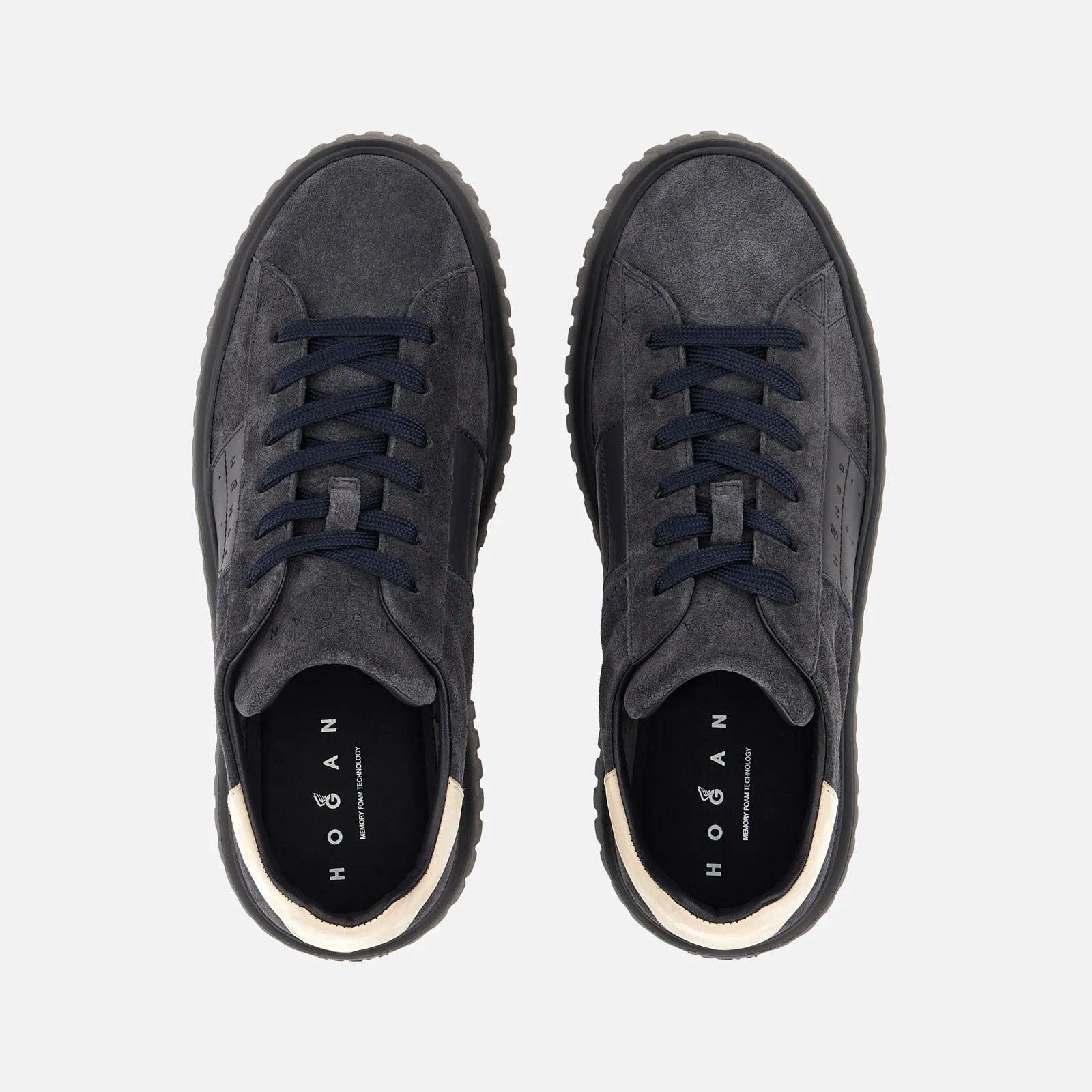 Hogan H-Stripes HXM6450 Sneakers Uomo Blu Suede