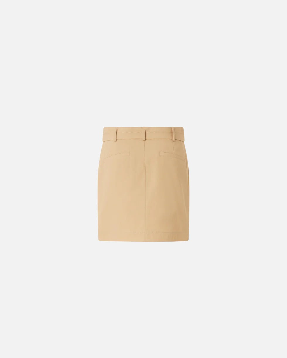 Pinko Sybil 106279 A2ER minigonna beige cotone slim