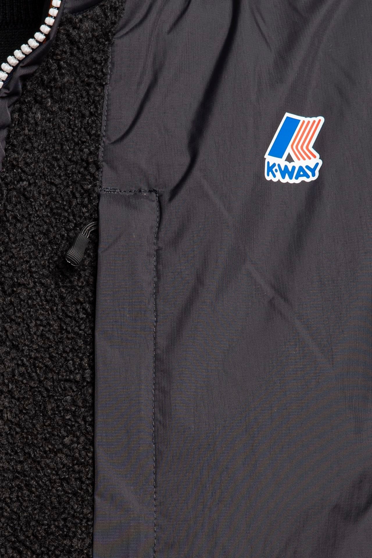 K-Way Vital 4.0 K5122RW smanicato uomo Black Pure sherpa